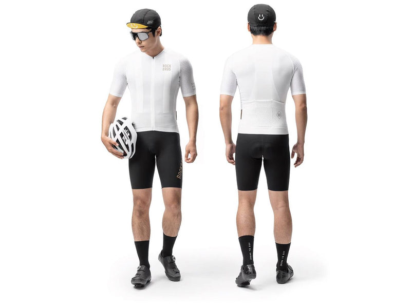 Rockbros YDDX011 Diamond Short Sleeve Cycling Jersey Size XL - White