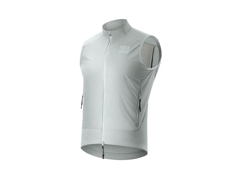 Rockbros YDMJ003 Spring/Autumn Windproof Vest Size XL - White/Gray