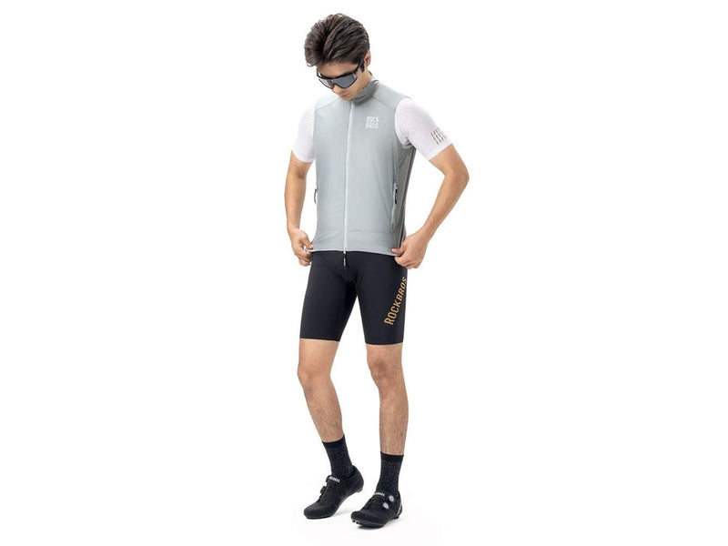 Rockbros YDMJ003 Spring/Autumn Windproof Vest Size XXL - White/Gray