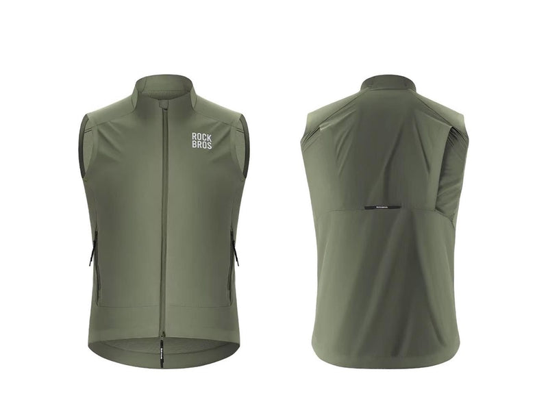 Rockbros YDMJ003 Windproof Vest Spring/Autumn Size XXL - Green