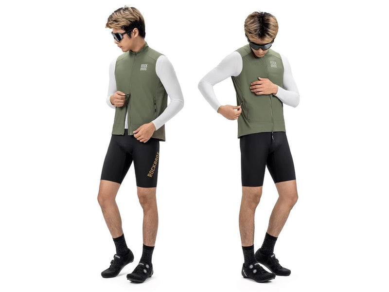 Rockbros YDMJ003 Windproof Vest Spring/Autumn Size XXL - Green