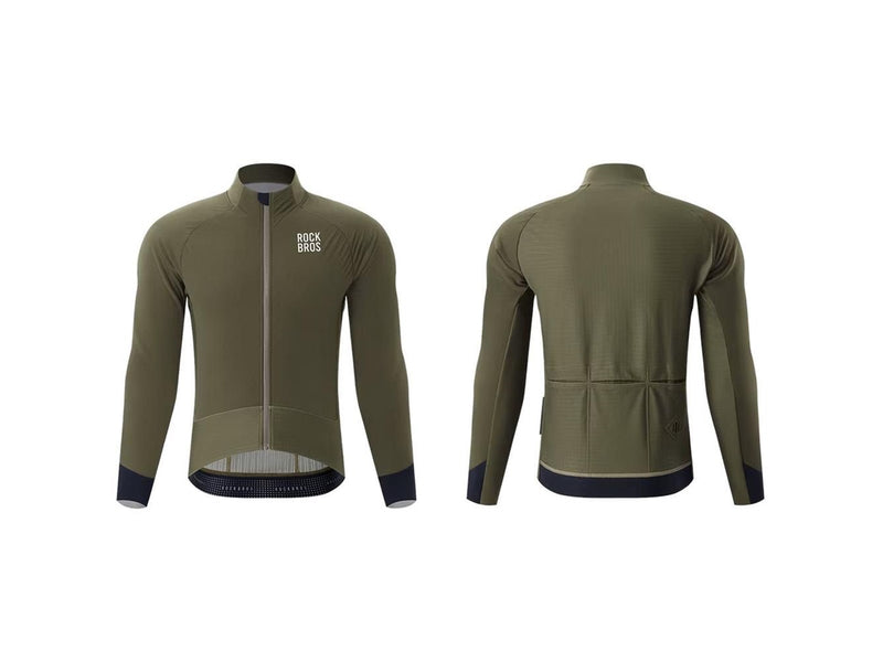 Rockbros YDWT014 Winter Fleece Double Layer Cycling Jacket Size L - Green