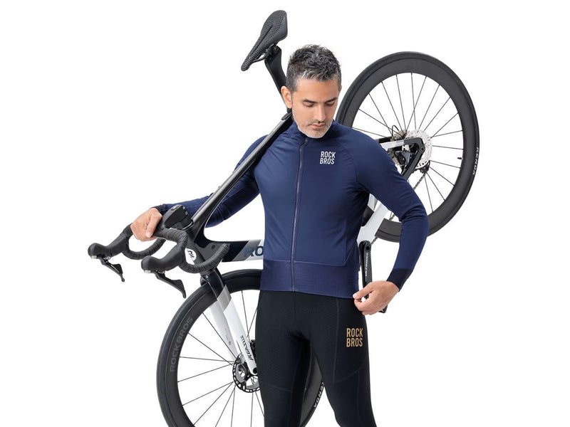 Rockbros YDWT014 Winter Fleece Double Layer Cycling Jacket Size XL - Blue