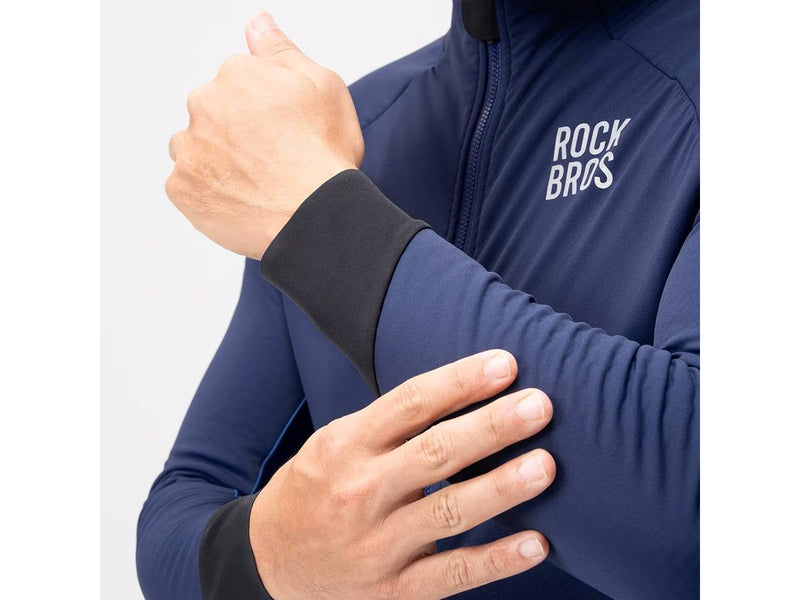Rockbros YDWT014 Winter Fleece Double Layer Cycling Jacket Size XXL - Blue