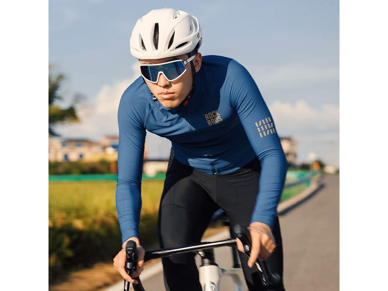 Rockbros YDWT020 Diamond Fall/Winter Cycling Jacket Size XS - Blue