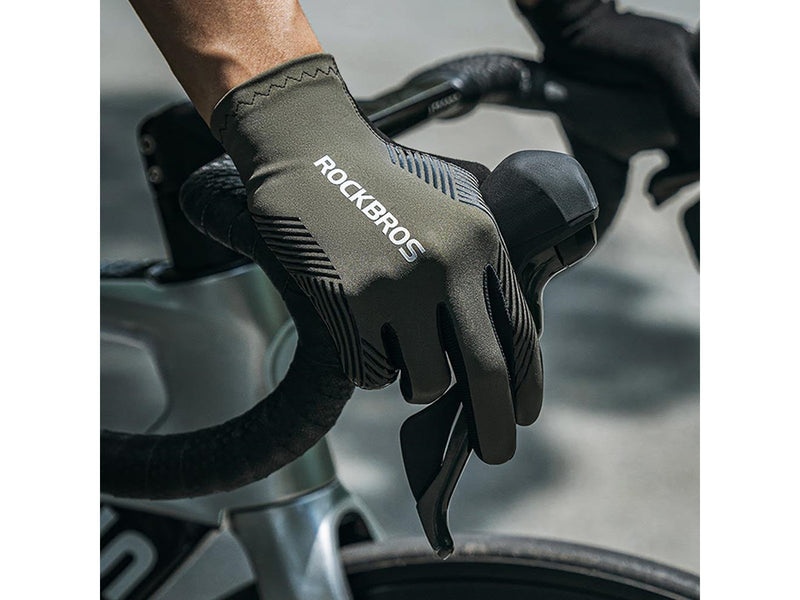 Rockbros cycling gloves spring/summer/autumn full size: M - green