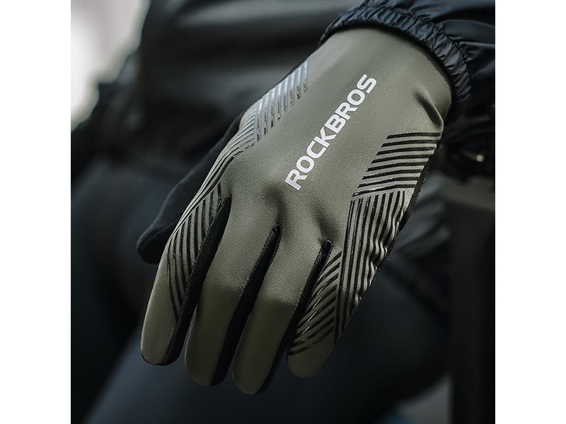 Rockbros cycling gloves spring/summer/autumn full size: M - green