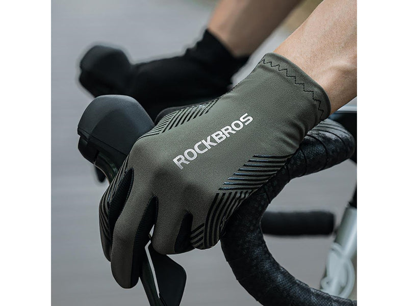 Rockbros cycling gloves spring/summer/autumn full size: S - green