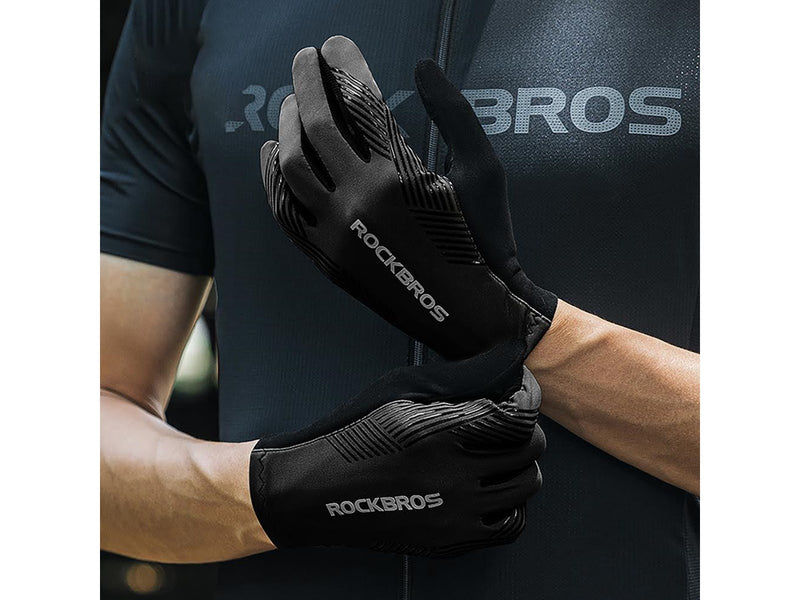 Rockbros cycling gloves spring/summer/autumn full size: XL - black