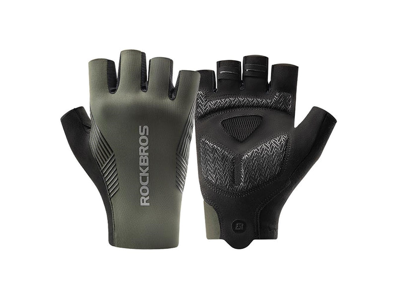 Rockbros cycling gloves spring/summer/autumn short fingers size: M - green