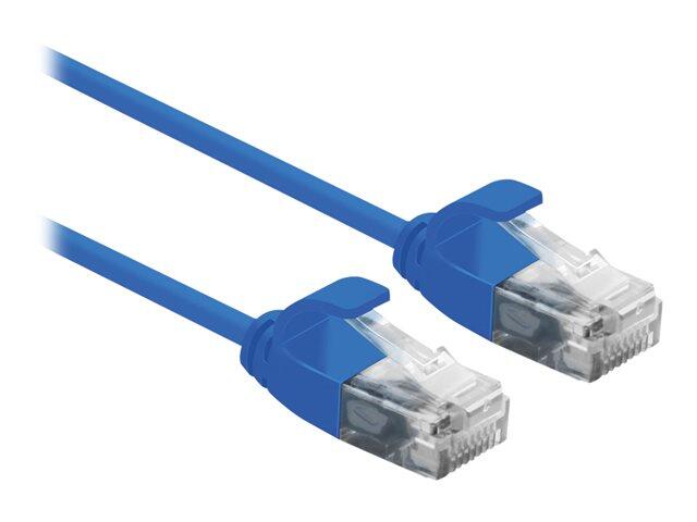 ROLINE UTP DataCenter Patchkabel Kat.6A (Class EA), LSOH, slim, blau, 0,5 m
