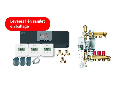 Roth Touchline SL complete wireless heating package, 3 rooms