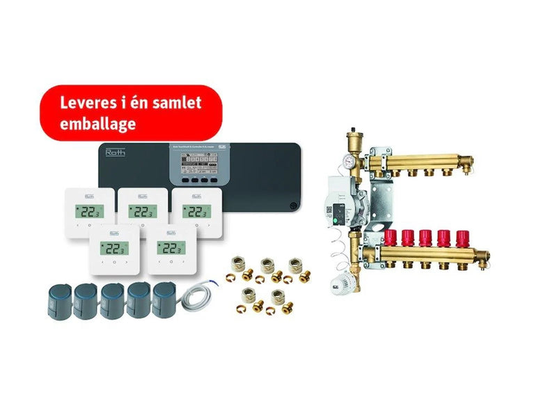 Roth Touchline SL complete wireless heating package, 5 rooms