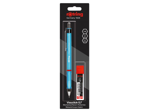 Rotring Visuclick Mechanical Pencil Set with 0.7mm 2B Leads (x24) | Assorted Barrel Colours