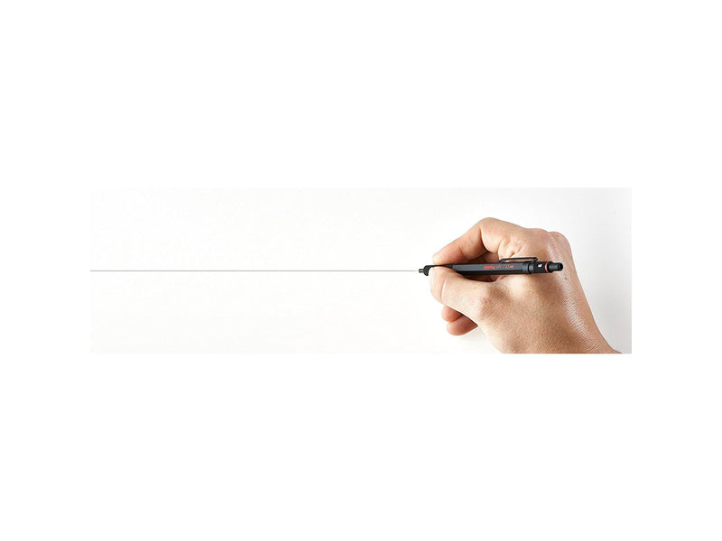 Rotring rOtring 600 Druckbleistift | 0,7 mm | schwarz | Ergonomisches Vollmetallgehäuse