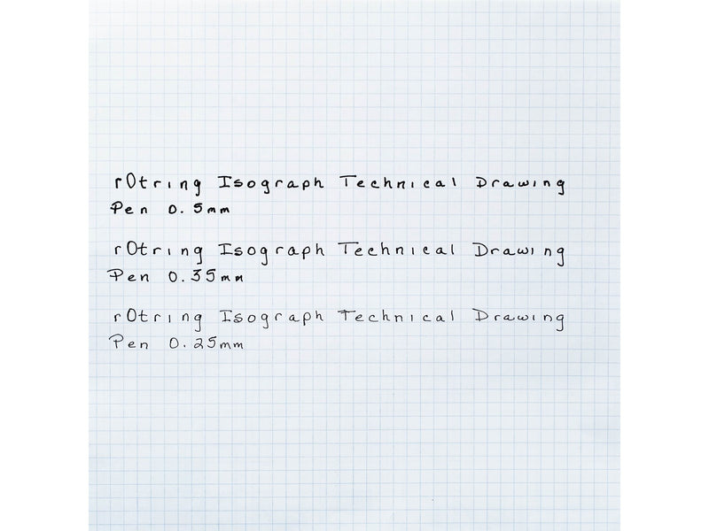Rotring rOtring Isograph Fineliner College Set | 3 Isograph Tuschefüller (0,25 mm, 0,35 mm und 0,50 mm), Tikky Druckbleistift (0,5mm) und Zubehör