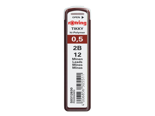 Rotring rOtring Nachfüllminen | 0,5 mm | 2B | 12 Minen