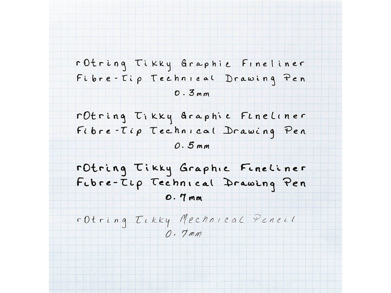 Rotring rOtring Tikky-Grafik Fineliner Filzstifte | 0,3 mm | schwarze Tinte | 12-er Box