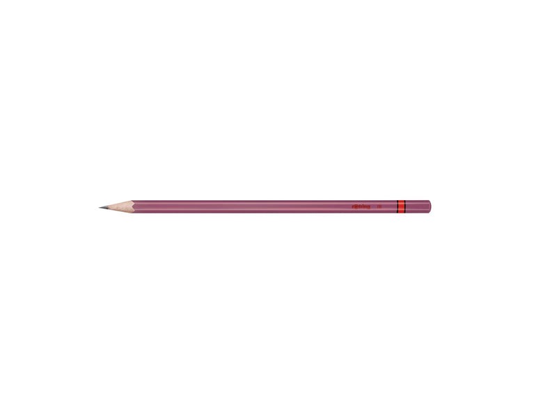 Rotring rOtring Woodcase Metallic-Bleistifte | HB-Blei | Verschiedene Farben | 4 Stück
