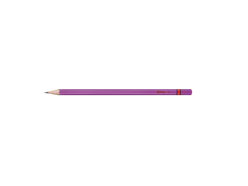 Rotring rOtring Woodcase Metallic-Bleistifte | HB-Blei | Verschiedene Farben | 4 Stück