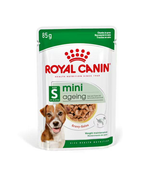 Royal Canin Mini Ageing Chunks in Gravy 85g (12-Pack)