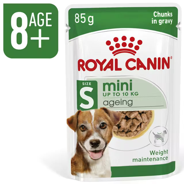 Royal Canin Mini Ageing Chunks in Gravy 85g (12-Pack)