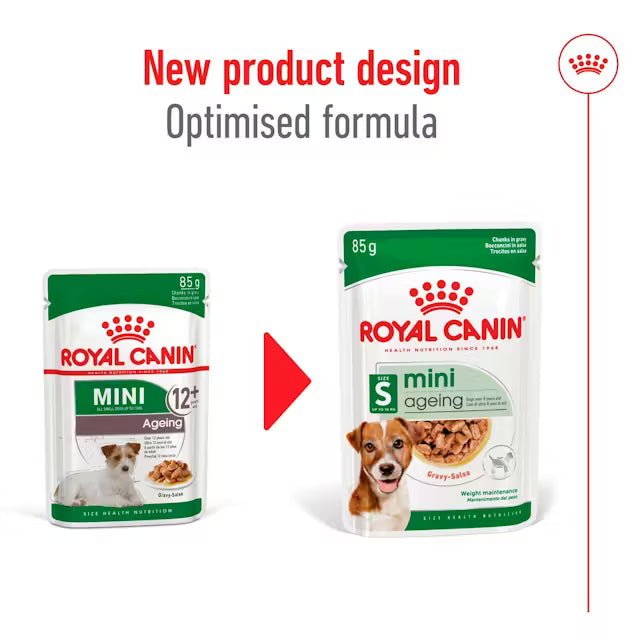 Royal Canin Mini Ageing Chunks in Gravy 85g (12-Pack)