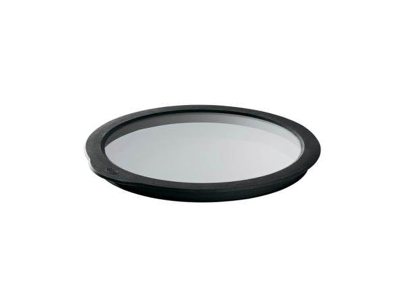 Rösle Glass lid 20 cm Clear/Black Glass/Silicone