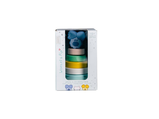 Rubo Toys - Woezel en Pip Woezel Baby Stacking Tower 7-piece.