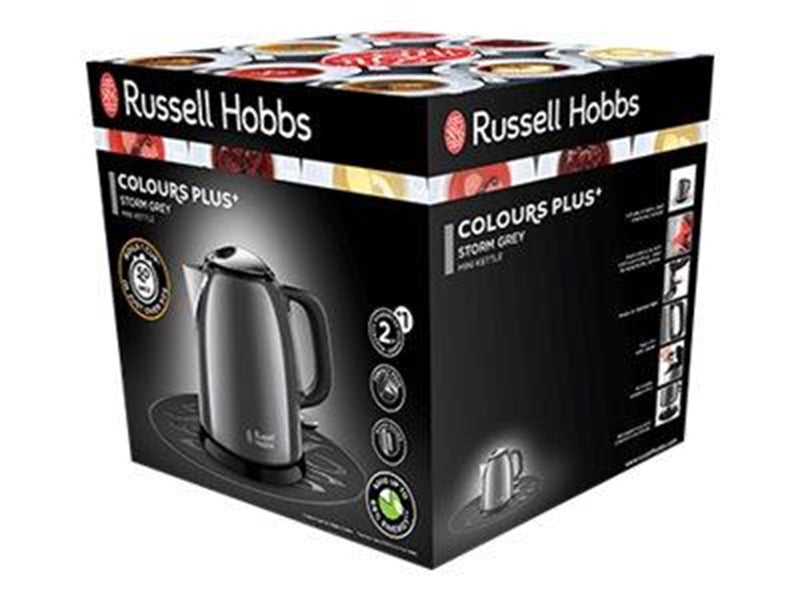 Russell Hobbs Wasserkocher - Colours Plus Mini Kettle Grey 24993-70 - Grau - 2400 W