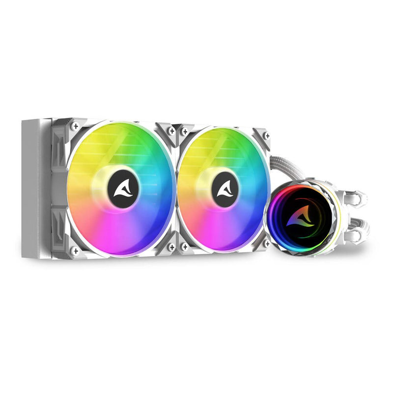 Sharkoon S80 RGB - White kompakte All-in-One-Wasserkühlung