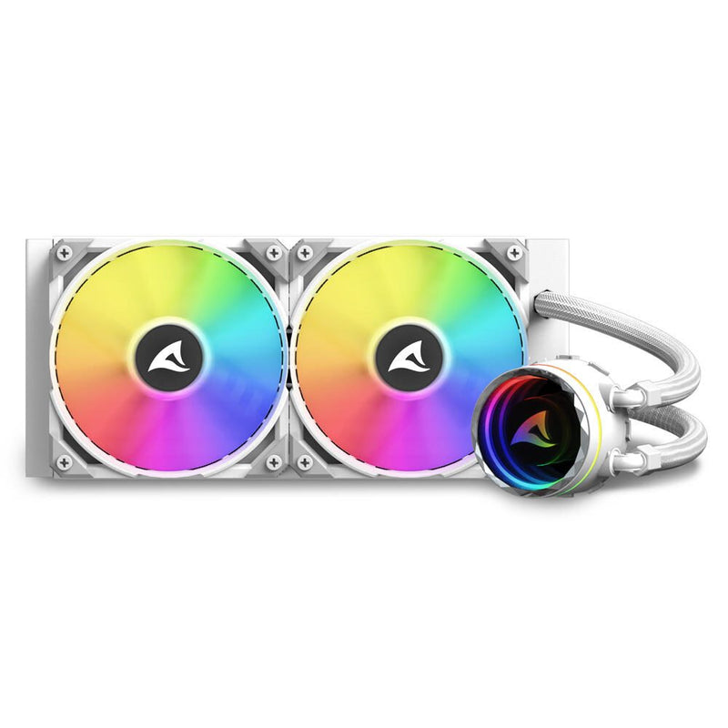 Sharkoon S80 RGB - White kompakte All-in-One-Wasserkühlung