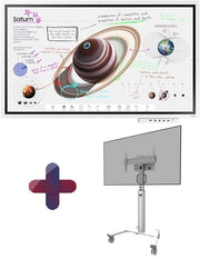 Samsung Flip Pro WM55B Flipchart 138,7 cm 55 Zoll inkl. Samsung Flip Pro Tray CY-TF65BBC & Neomounts FL50S-825WH1 MOVE U
