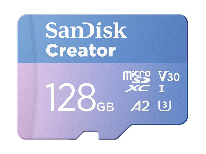 SANDISK Creator MicroSD/SD - 190MB/s - 128GB