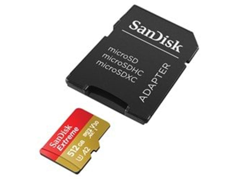 SANDISK Extreme MicroSD/SD - 190MB/s - 512GB