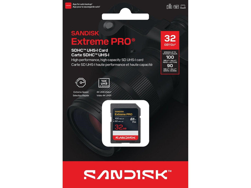 SANDISK Extreme PRO SD - 100MB/s - 32GB