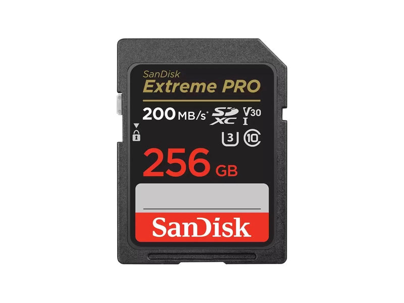 SANDISK Extreme PRO SD - 200MB/s - 256GB
