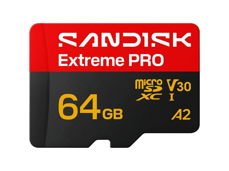 SANDISK Extreme PRO microSD/SD - 200MB/s - 64GB