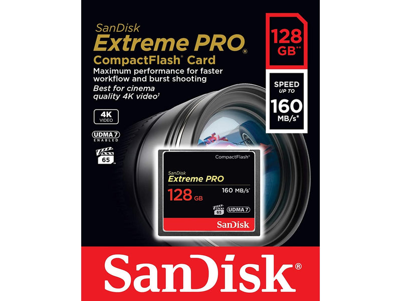 SANDISK Extreme Pro CF - 160MB/s - 128GB