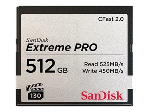 SANDISK Extreme Pro CFast 2.0 - 525MB/s - 512GB