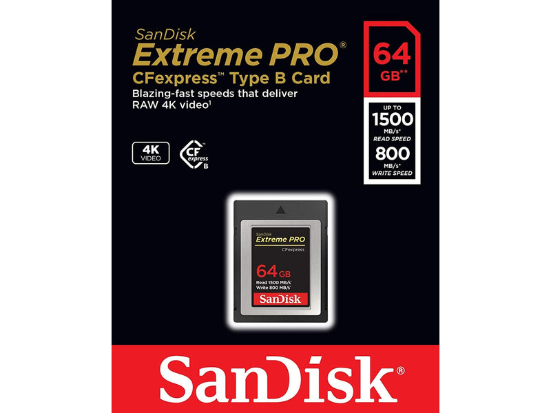SANDISK Extreme Pro CFexpress - 1700MB/s - 64GB