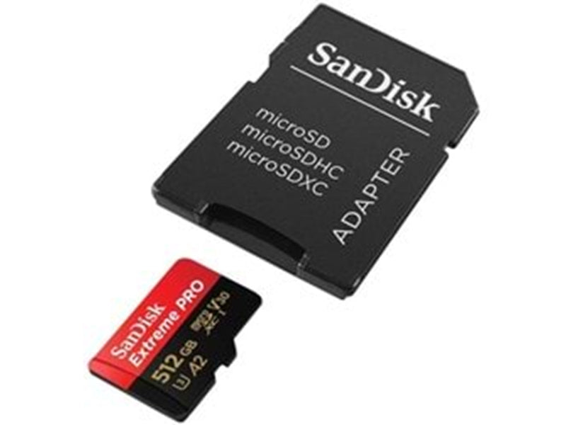 SANDISK Extreme Pro microSD/SD - 200MB/s - 512GB