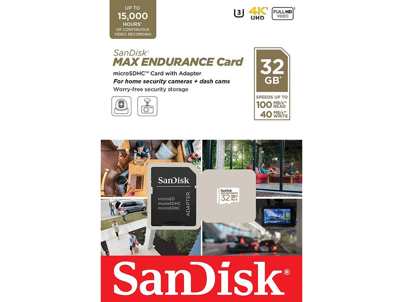 SANDISK MAX Endurance microSD/SD - 100MB/s - 32GB