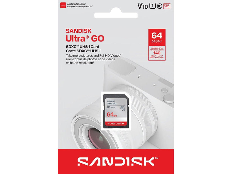SANDISK Ultra GO SD - 190MB/s - 64GB