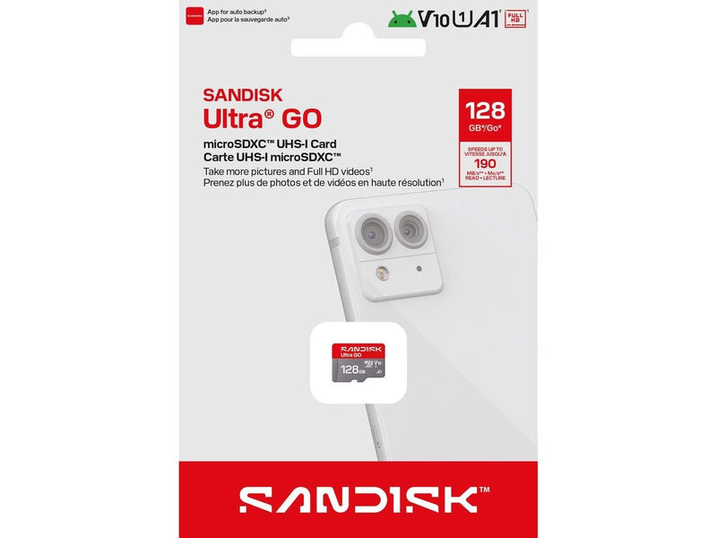 SANDISK Ultra GO microSD - 190MB/s - 128GB