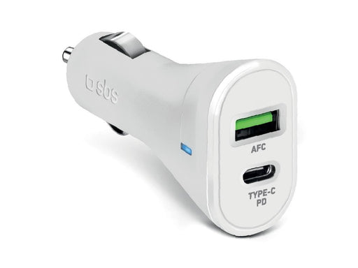 SBS 20W Car Charger - White