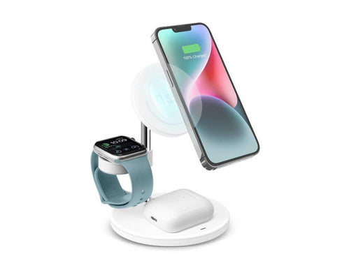 SBS 3-in-1 vertical wireless charging station - White