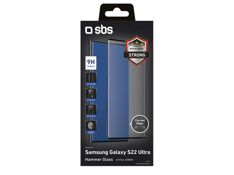 SBS 4D Full Glass Screen Protector for Samsung Galaxy S22 Ultra®