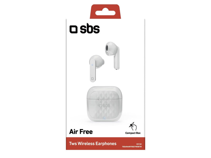 SBS Air Free TWS Wireless Earphones - White