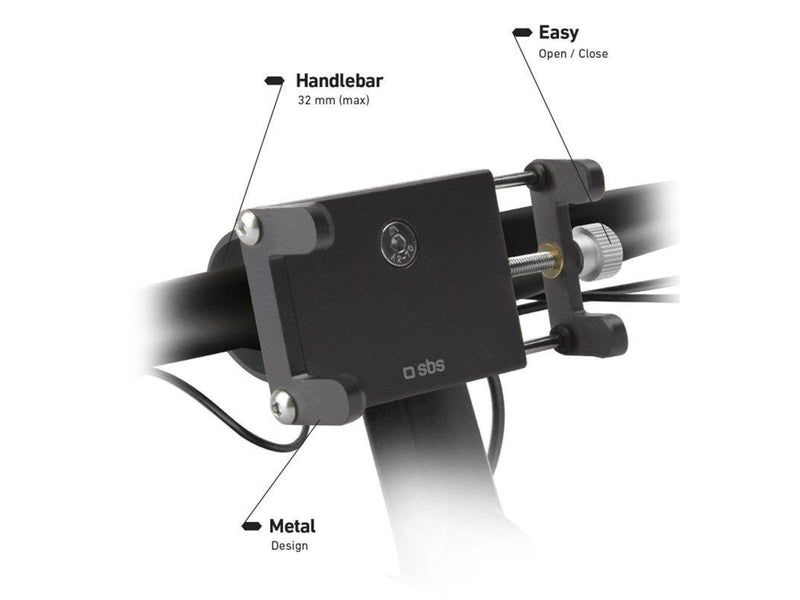 SBS Aluminium Phone Holder for Bicycles Scooters or Baby Strollers